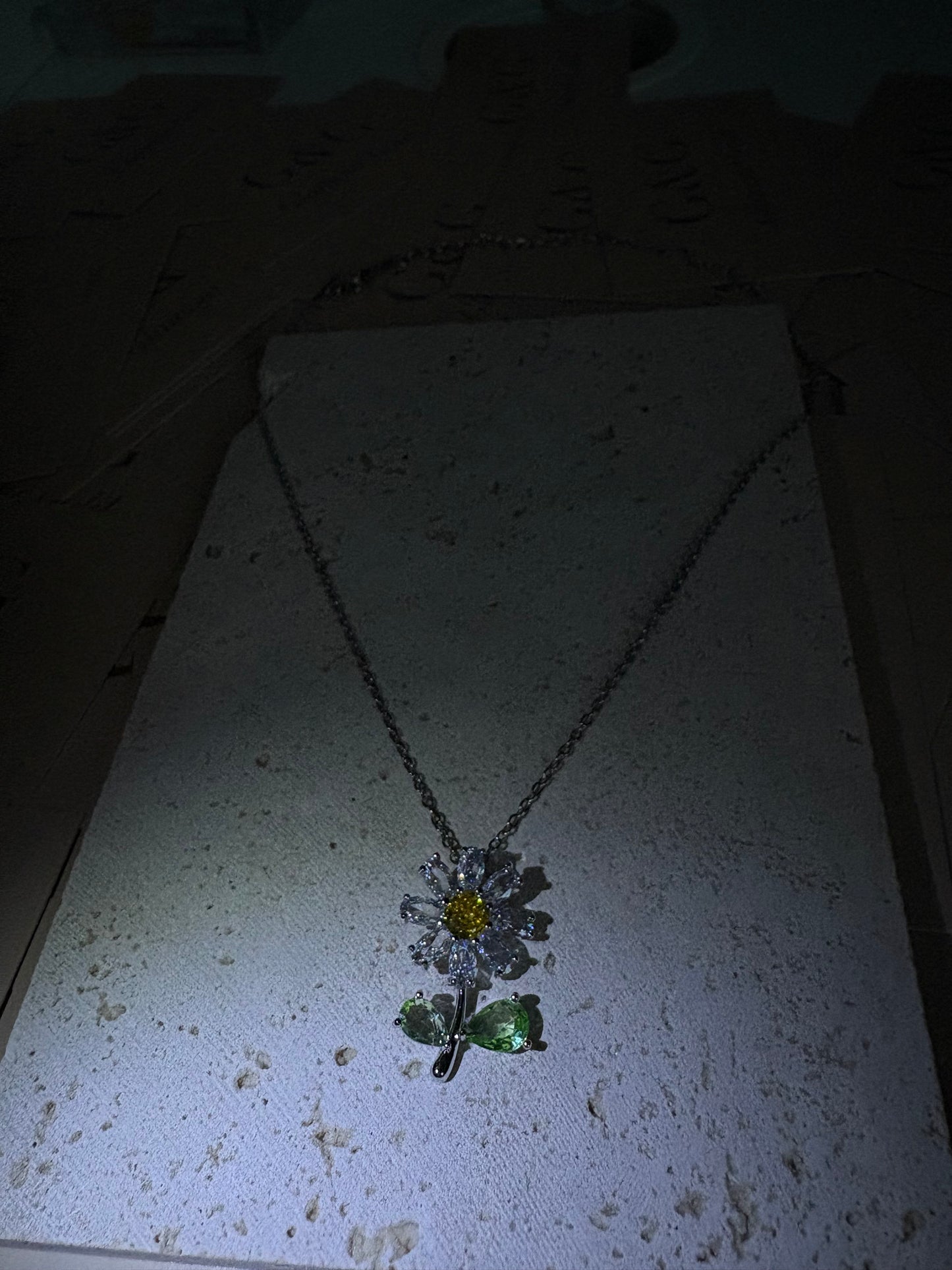 Daisy Necklace Silver